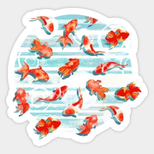 Watercolor Goldfish Sticker